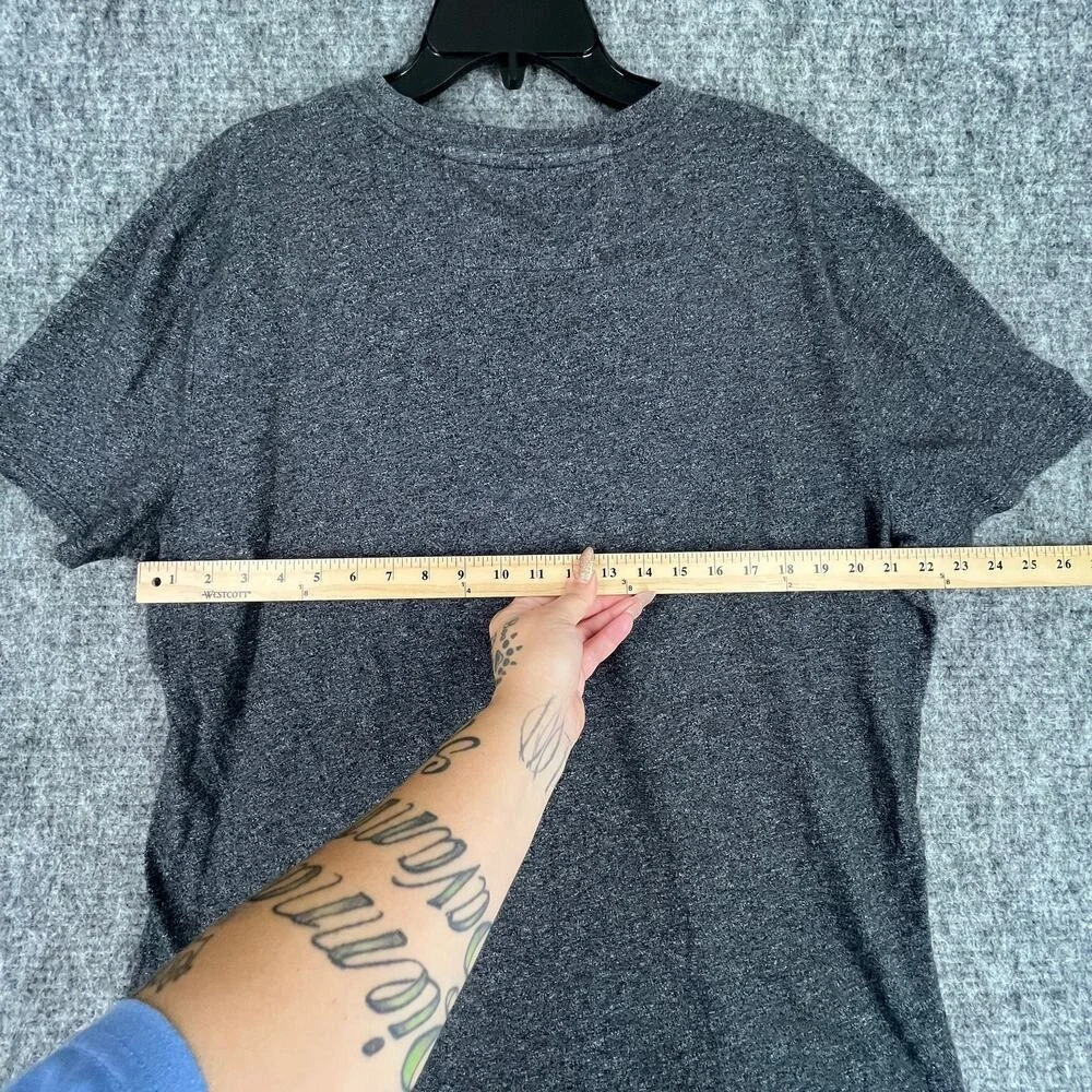 Banana Republic Shirt Mens XXL Gray Performance Tech Henley Quick Dry Breathable